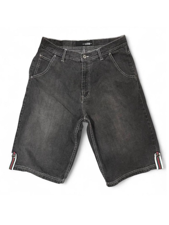 Other - VTG Retro Y2K Men's Black Denim Shorts Size Waist 34”
